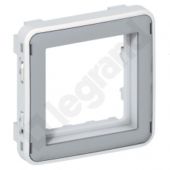 PLEXO55 ADAPTER BEZ KLAPKI IP20 SZARY_BIAŁY PLEXO55 ADAPTER BEZ KLAPKI IP20 SZARY_BIAŁY
