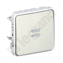 PLEXO55 Łącznik schodowy podświetlany BIAŁY/ECRU 10AX-250V~