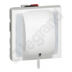 MOSAIC ŁĄCZNIK JEDNOBIEGUNOWY Z CIĘGNEM - 2 MODUŁY BIAŁY 10A-230V MOSAIC ŁĄCZNIK JEDNOBIEGUNOWY Z CIĘGNEM - 2 MODUŁY BIAŁY 10A-230V