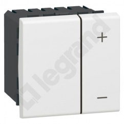MOSAIC ŚCIEMNIACZ PRZYCISKOWY BEZ PRZEWODU NEUTRALNEGO 400W-2 MODUŁY BIAŁY 230V MOSAIC ŚCIEMNIACZ PRZYCISKOWY BEZ PRZEWODU NEUTRALNEGO 400W-2 MODUŁY BIAŁY 230V