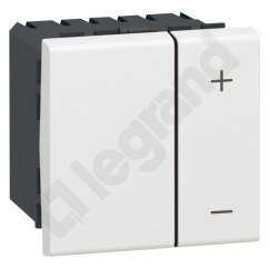 MOSAIC ŚCIEMNIACZ PRZYCISKOWY BEZ PRZEWODU NEUTRALNEGO 600W-2 MODUŁY BIAŁY 230V MOSAIC ŚCIEMNIACZ PRZYCISKOWY BEZ PRZEWODU NEUTRALNEGO 600W-2 MODUŁY BIAŁY 230V