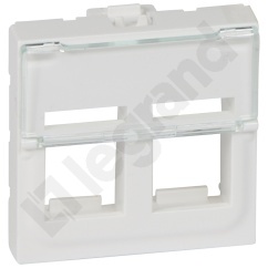 Adapter do złączy podwójnych typu Keystone - Biały Adapter do złączy podwójnych typu Keystone - Biały