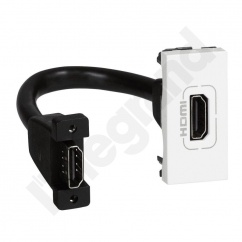 MOSAIC GNIAZDO HDMI TYPU A Z PRZEWODEM BIAŁY MOSAIC GNIAZDO HDMI TYPU A Z PRZEWODEM BIAŁY