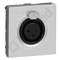 MOSAIC GNIAZDO AUDIO XLR-3 - 2 MODUŁY ALUMINIUM ŻEŃSKIE NEUTRIK