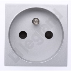MOSAIC GNIAZDO 2P+Z PODŁĄCZENIE PRZEZ ZACISKI AUTOMATYCZNE - 2 MODUŁY ALUMINIUM 16A-250V MOSAIC GNIAZDO 2P+Z PODŁĄCZENIE PRZEZ ZACISKI AUTOMATYCZNE - 2 MODUŁY ALUMINIUM 16A-250V