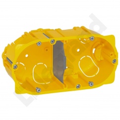 BATIBOX PUSZKA PODWÓJNA PRZELOTOWA DO KARTON-GIPSU 50 MM BATIBOX PUSZKA PODWÓJNA PRZELOTOWA DO KARTON-GIPSU 50 MM