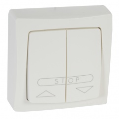 OTEO PRZYCISK STEROWANIA ROLETAMI (BLOKADA ELEKTRYCZNA) BIAŁY KOMPLET 6A-250V OTEO PRZYCISK STEROWANIA ROLETAMI (BLOKADA ELEKTRYCZNA) BIAŁY KOMPLET 6A-250V