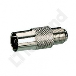 ADAPTER DOPASOWUJĄCY. 1 WTYK ŻEŃSKI ŚR.9.52 MM DO ZŁĄCZA ŻEŃSKIEGO F ADAPTER DOPASOWUJĄCY. 1 WTYK ŻEŃSKI ŚR.9.52 MM DO ZŁĄCZA ŻEŃSKIEGO F