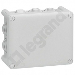 PLEXO55 PUSZKA PROSTOKĄTNA Z PRZEPUSTAMI 155X110X74 MM PLEXO55 PUSZKA PROSTOKĄTNA Z PRZEPUSTAMI 155X110X74 MM