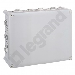 PLEXO 55 PUSZKA PROSTOKĄTNA Z PRZEPUSTAMI 360X270X124 MM #N/D