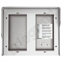 OBUDOWA NATYNKOWA Z DASZKIEM DO PANELI SFERA - 4 MODUŁY - ALUMINIUM OBUDOWA NATYNKOWA Z DASZKIEM DO PANELI SFERA - 4 MODUŁY - ALUMINIUM