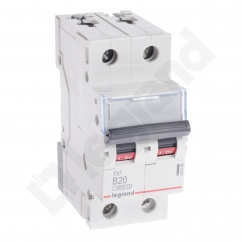 WYŁĄCZNIK NADPRĄDOWY S 302 2P B 20A 6000A SERII TX3