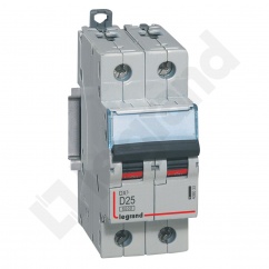 WYŁĄCZNIK NADPRĄDOWY S 302 2P D 25A 6000A SERII DX3 WYŁĄCZNIK NADPRĄDOWY S 302 2P D 25A 6000A SERII DX3
