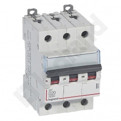 WYŁĄCZNIK NADPRĄDOWY S 303 3P D 20A 6000A SERII DX3