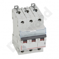 WYŁĄCZNIK NADPRĄDOWY S 313 3P B 63A 10000A SERII DX3