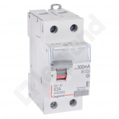 WYŁĄCZNIK RÓŻNICOWOPRĄDOWY P 302 2P 63A 300MA TYP A-S SERII DX3 WYŁĄCZNIK RÓŻNICOWOPRĄDOWY P 302 2P 63A 300MA TYP A-S SERII DX3
