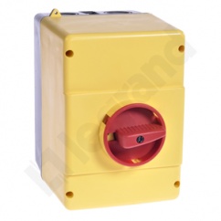 OBUDOWA IP 65 DLA MPX³ 32H/MA Z NAPĘDEM ŻÓŁTYM/CZERWONYM OBUDOWA IP 65 DLA MPX³ 32H/MA Z NAPĘDEM ŻÓŁTYM/CZERWONYM