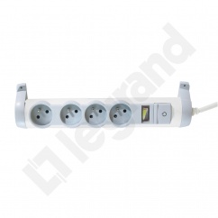 PRZEDŁUŻACZ 4X2P+Z - SAFE CONTROL (KONTROLA OBCIĄŻENIA) - Z WYŁĄCZNIKIEM - 1.5M PRZEDŁUŻACZ 4X2P+Z - SAFE CONTROL (KONTROLA OBCIĄŻENIA) - Z WYŁĄCZNIKIEM - 1.5M