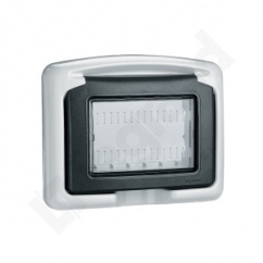 PLEXO55 - ADAPTER DLA 3 modułów MOSAIC SZARY PLEXO55 - ADAPTER DLA 3 modułów MOSAIC SZARY