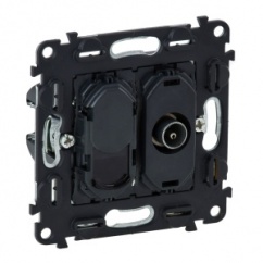 GNIAZDO TV 0-2400 MHZ +RJ 45 KAT. 6 UTP