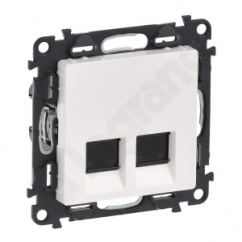 VALENA LIFE GNIAZDO 2 x RJ 45 kat. 6 STP BIAŁE VALENA LIFE GNIAZDO 2 x RJ 45 kat. 6 STP BIAŁE
