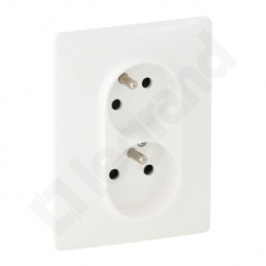 VALENA LIFE GNIAZDO 2 P+Z TYPU MONOBLOK BEZ PRZESŁONY BIAŁE16 A – 250 V~ VALENA LIFE GNIAZDO 2 P+Z TYPU MONOBLOK BEZ PRZESŁONY BIAŁE16 A – 250 V~