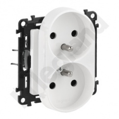 VALENA LIFE GNIAZDO 2 P+Z Z PRZESŁONĄ DO RAMEK WIELOKROTNYCH BIAŁE16 A – 250 V~ VALENA LIFE GNIAZDO 2 P+Z Z PRZESŁONĄ DO RAMEK WIELOKROTNYCH BIAŁE16 A – 250 V~
