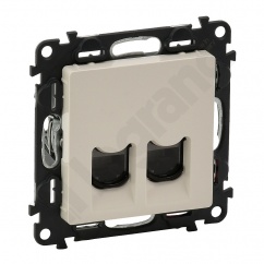 VALENA LIFE GNIAZDO 2 x RJ 45 kat. 5e UTP KREMOWE VALENA LIFE GNIAZDO 2 x RJ 45 kat. 5e UTP KREMOWE