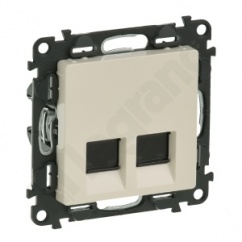 VALENA LIFE GNIAZDO 2 x RJ 45 kat. 6 STP KREMOWE VALENA LIFE GNIAZDO 2 x RJ 45 kat. 6 STP KREMOWE