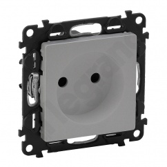 VALENA LIFE GNIAZDO 2 P Z PRZESŁONĄ ALUMINIUM 16 A – 250 V VALENA LIFE GNIAZDO 2 P Z PRZESŁONĄ ALUMINIUM 16 A – 250 V