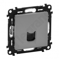 VALENA LIFE GNIAZDO 1 x RJ 45 kat. 6 UTP ALUMINIUM VALENA LIFE GNIAZDO 1 x RJ 45 kat. 6 UTP ALUMINIUM