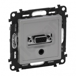 VALENA LIFE GNIAZDO HD 15 + Jack 3.5 mm ALUMINIUM VALENA LIFE GNIAZDO HD 15 + Jack 3.5 mm ALUMINIUM