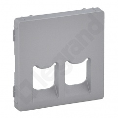 VALENA LIFE PLAKIETKA GNIAZDA 2 x RJ 45 ALUMINIUM VALENA LIFE PLAKIETKA GNIAZDA 2 x RJ 45 ALUMINIUM