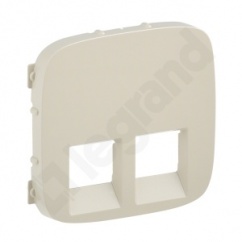 Valena Allure - Plakietka gniazda 2 x RJ45 KREMOWA