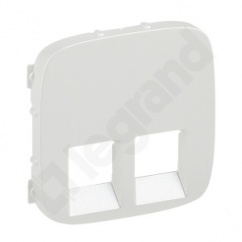 Valena Allure - Plakietka gniazda 2 x RJ45 PERŁOWA