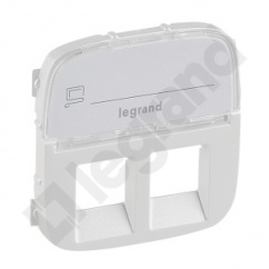 Valena Allure - Plakietka gniazda 2 x RJ45 PERŁOWA z uchwytem etykiety Valena Allure - Plakietka gniazda 2 x RJ45 PERŁOWA z uchwytem etykiety